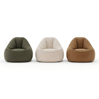 Fauteuil pouf en velours côtelé - le soka