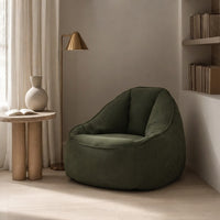 Fauteuil pouf en velours côtelé - le soka
