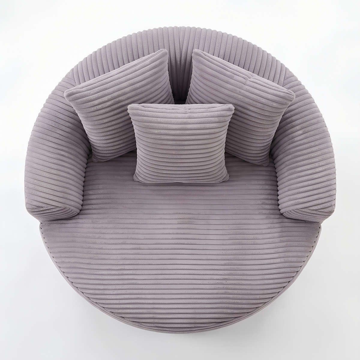 Pouf Salon Adulte en Mousse Compressée avec 3 Coussins, Canapé Pouf Lounge Bas Cocooning pour Chambre et Bureau — Le Côme