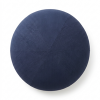 Pouf Salon Rond en Velours Côtelé – Fauteuil Cocooning Moelleux, Assise Basse Confortable et Design Le Numa